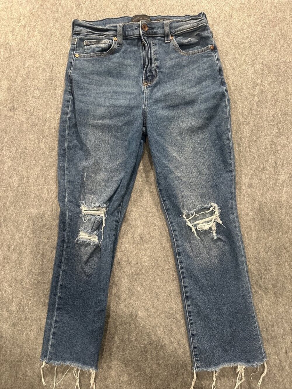 Kendall + Kylie The relaxed Skinny high-rise 7/28 crop